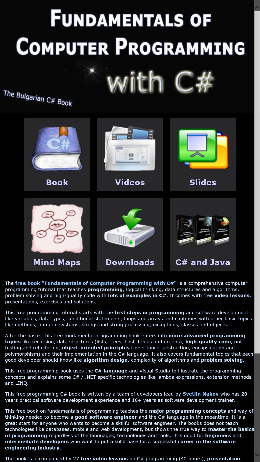C# Programming Book (by Nakov)