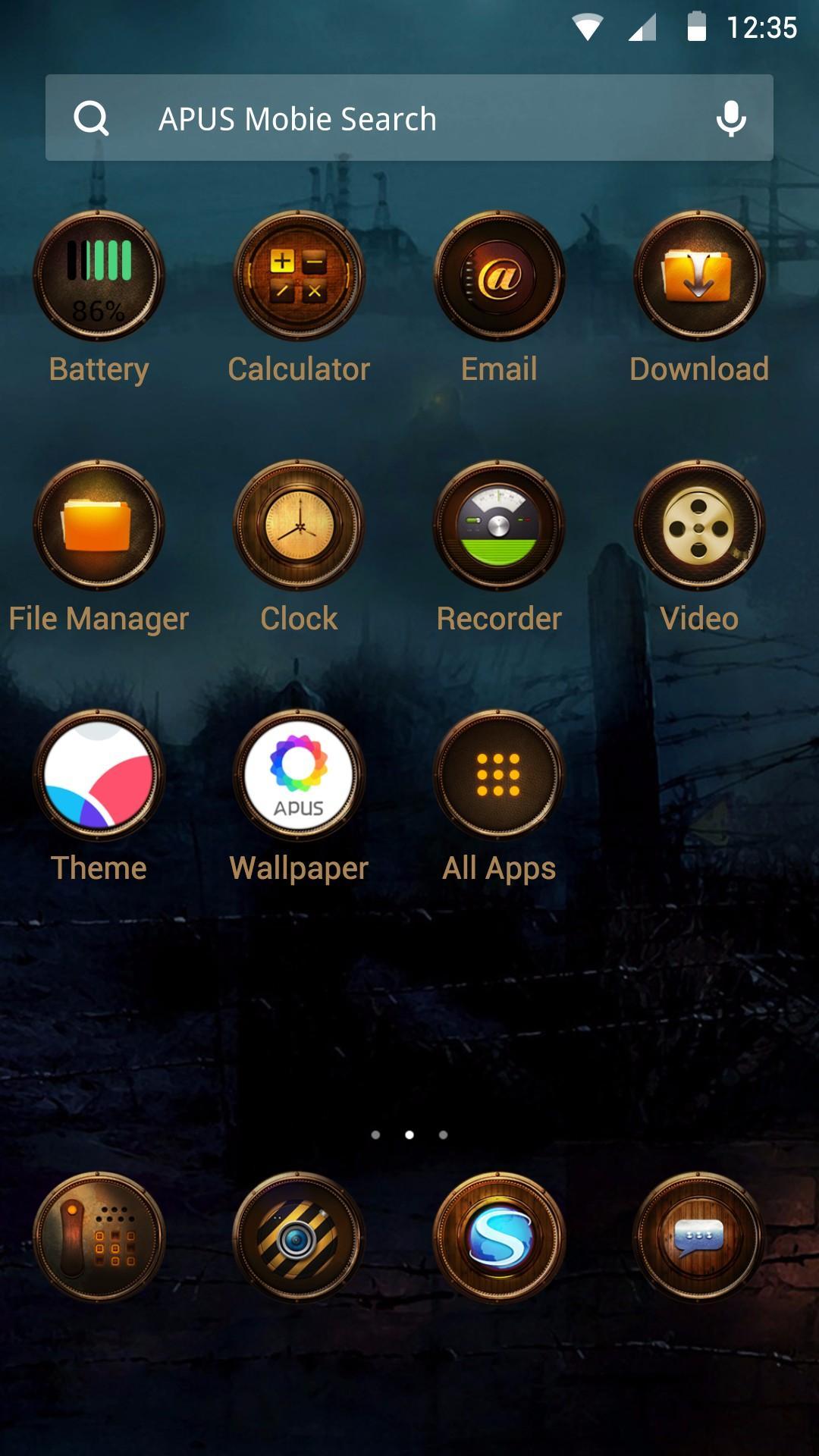 Steam Age theme for APUS