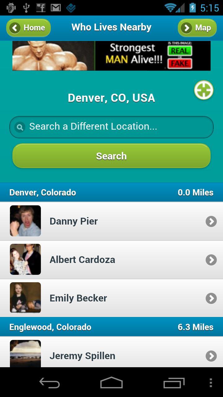 Who Lives Nearby for Facebook