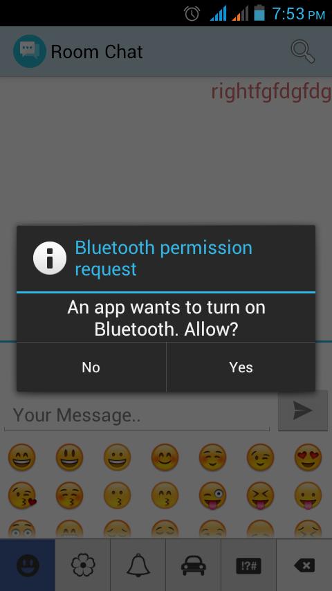 Bluetooth Chat(Room Chat)