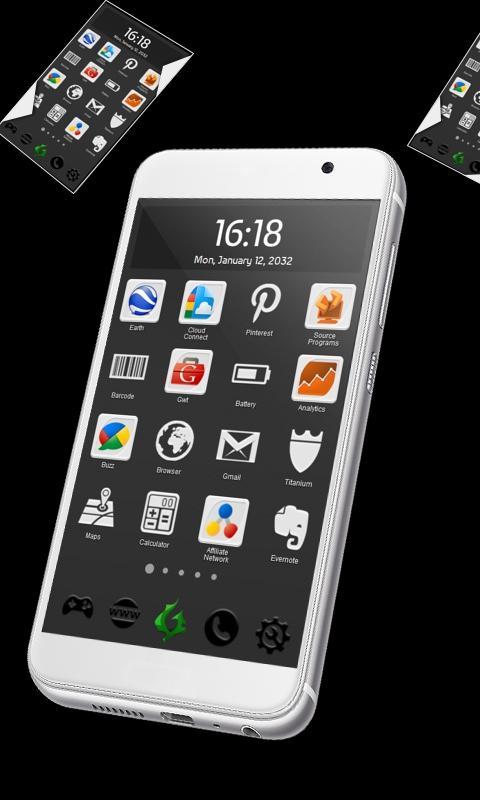 Black and White Launcher