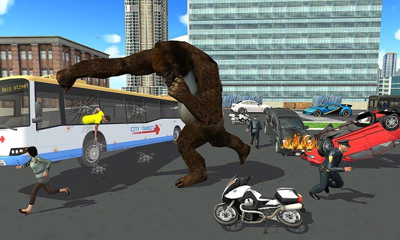 Angry Gorilla Kong Attack - City Rampage 2019