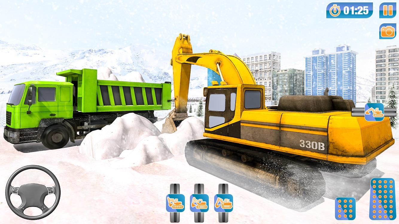 City Snow Excavator Simulator