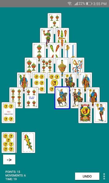 Spanish Pyramid Solitaire