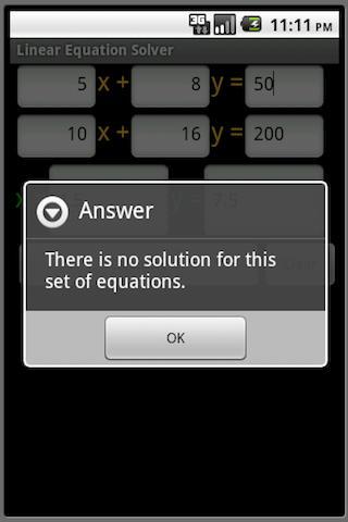 System Of Equations Solver