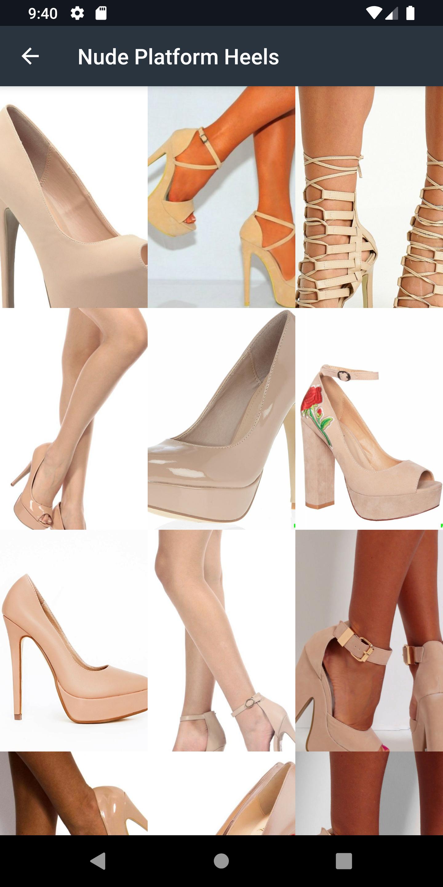 Nude Platform Heels