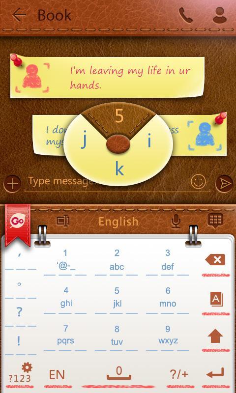 V-Book GO Keyboard Theme