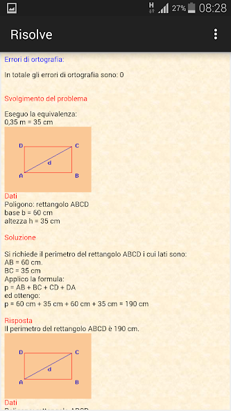 Risolve la geometria