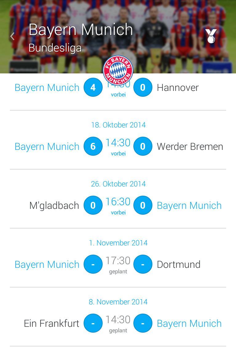Bundesliga Fixtures