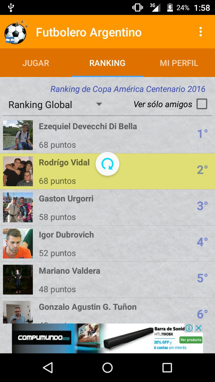 Futbolero Argentino (Prode)