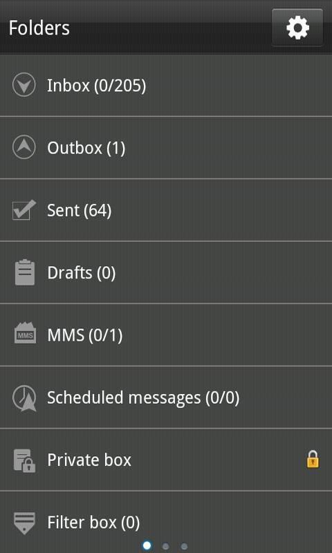 GO SMS Pro Black Texture Theme