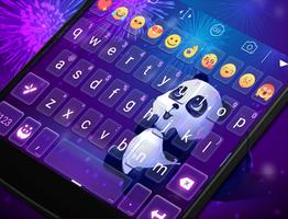 Panda In NightSky Eva Keyboard