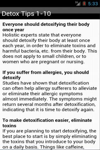 Detox Tips for Detoxification