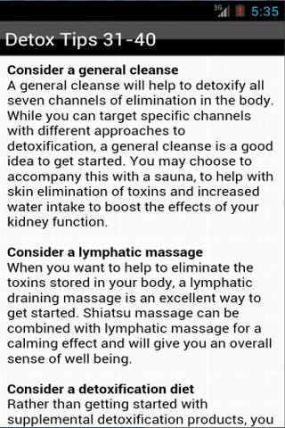 Detox Tips for Detoxification