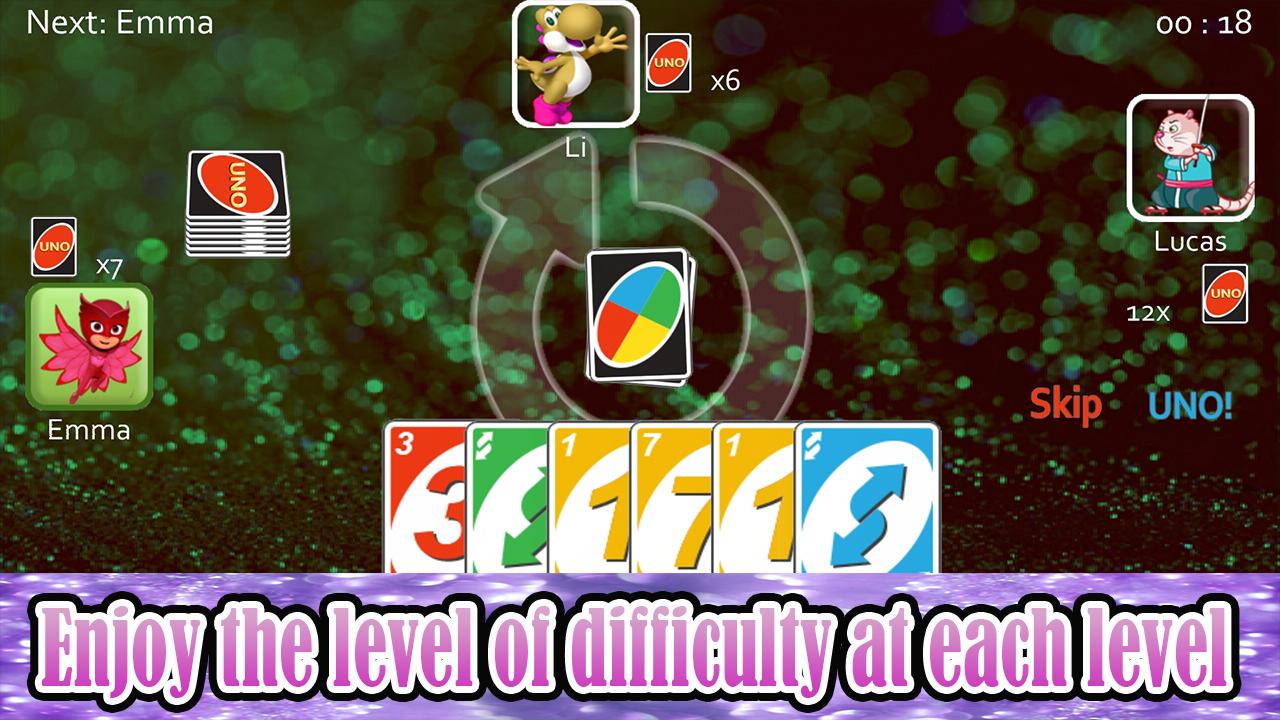 Glitter Uno Free