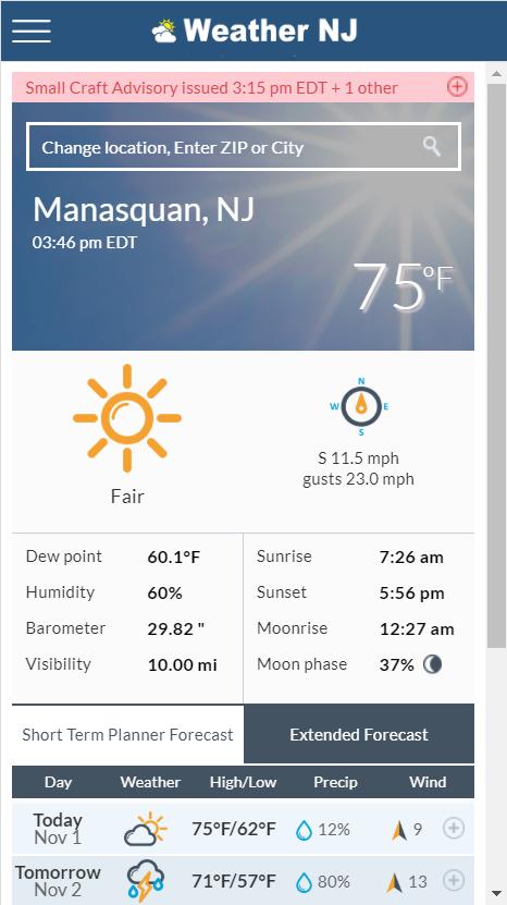 Weather NJ