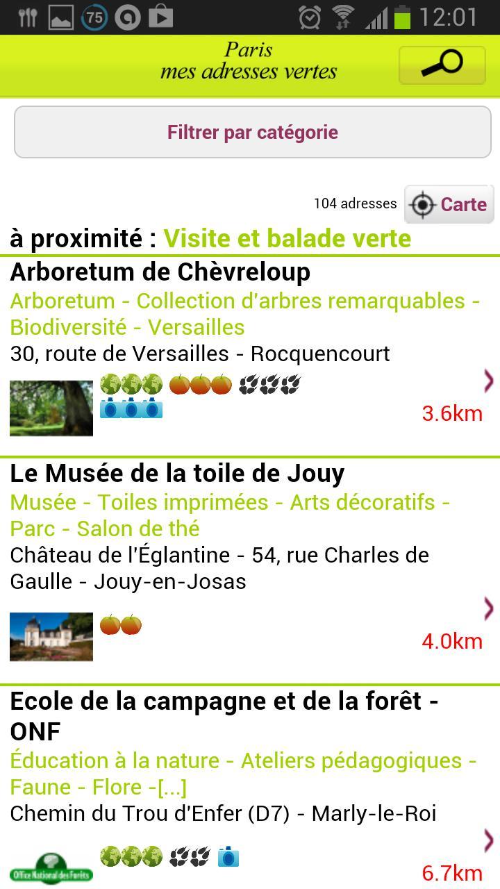 Paris mes adresses vertes