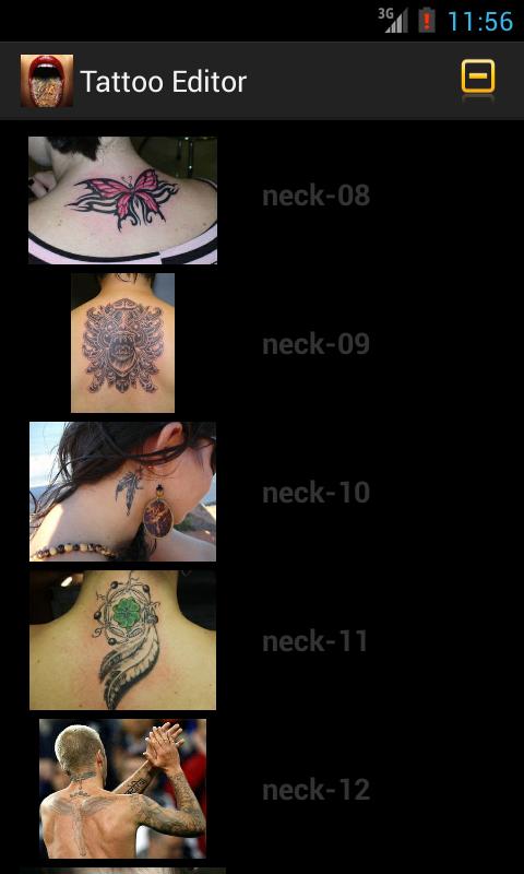 Tattoo Gallery - Tattoo Editor