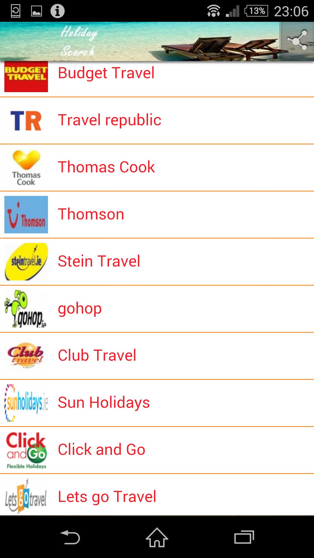 Holiday Search