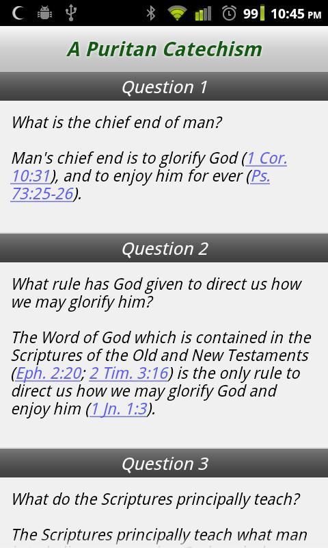 A Puritan Catechism