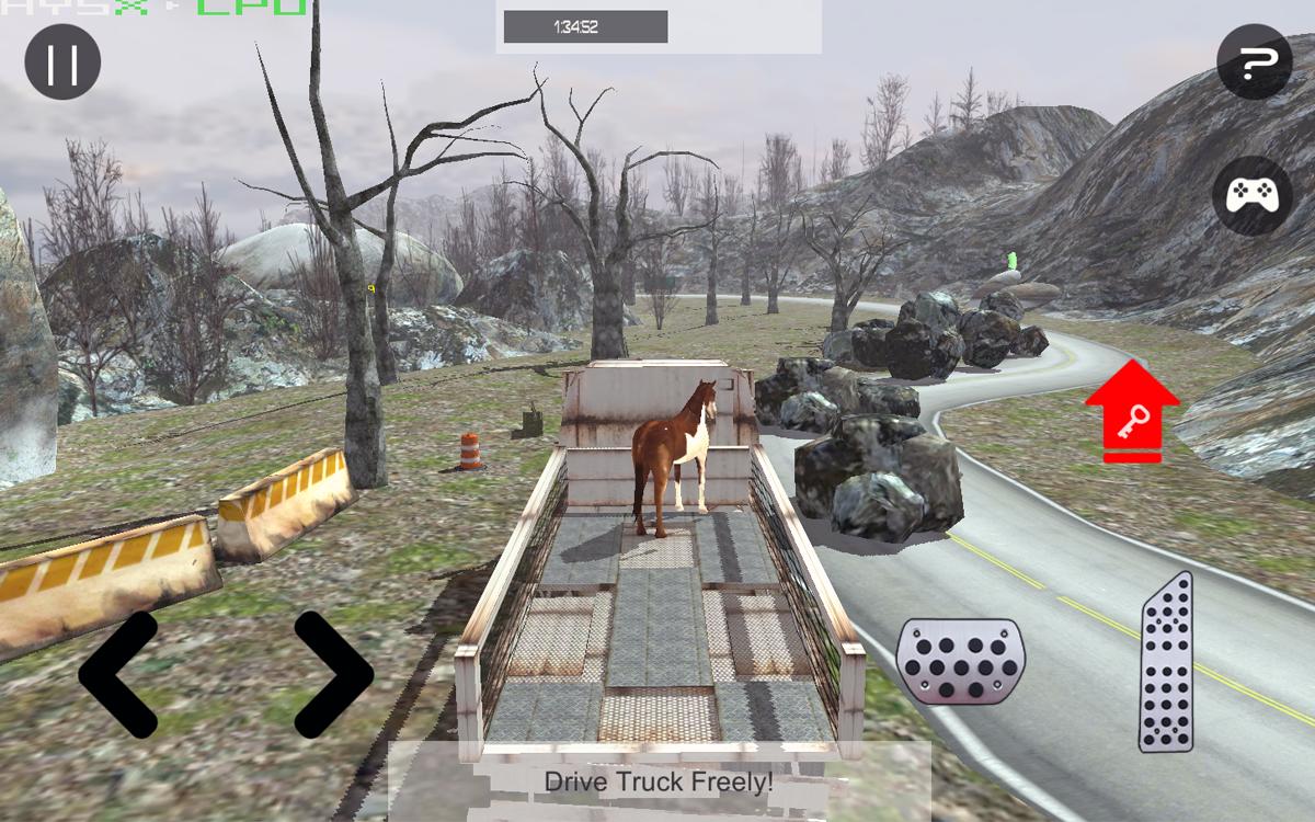 Crazy Pet Horse Truck Drive