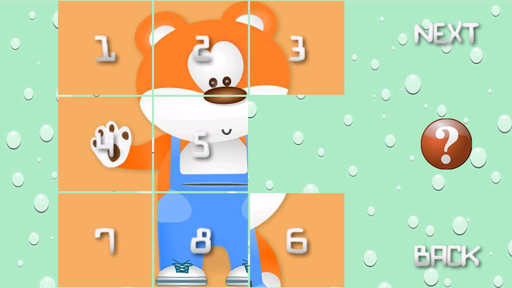 Kids slide puzzle