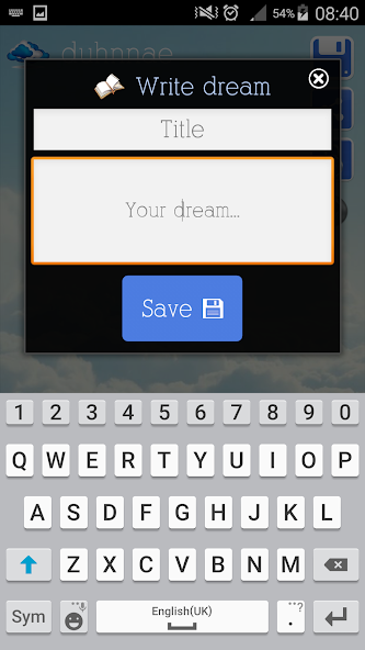 Dream journal