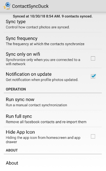 ContactSyncDuck